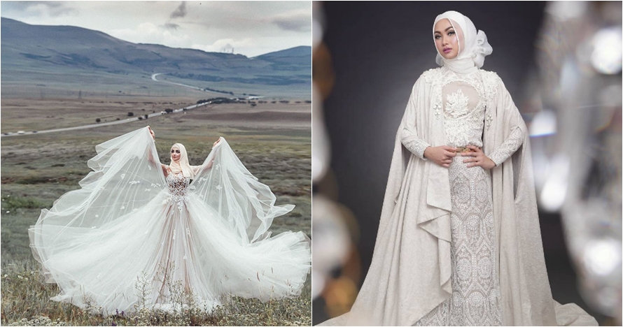 Buat yang berhijab, 12 Model gaun pengantin ini bisa jadi inspirasi