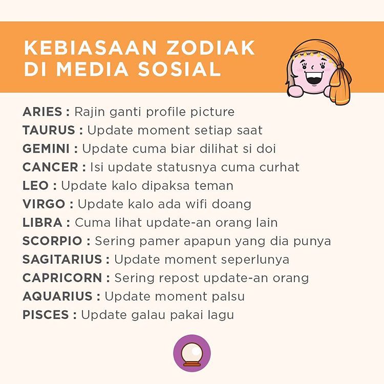 20 Meme karakter zodiak dalam aktivitas keseharian, kamu yang mana?