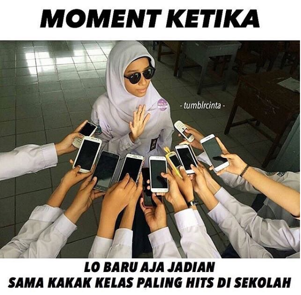 Meme momen ketika di sekolah © 2016 brilio.net