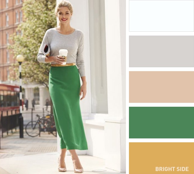10 Kombinasi pakaian klasik buat kamu yang suka gaya tabrak warna