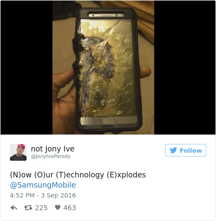 15 Foto editan kocak sindir Galaxy Note 7 yang gampang meledak, ups..