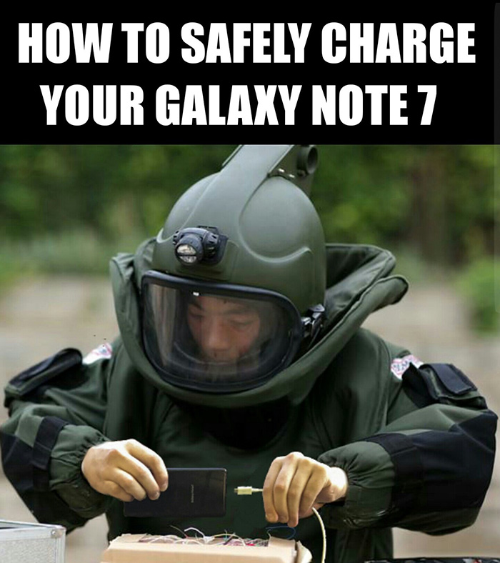 15 Foto editan kocak sindir Galaxy Note 7 yang gampang meledak, ups..