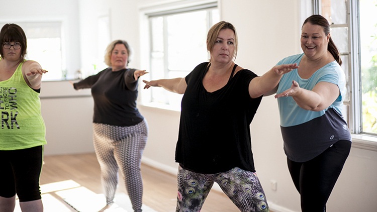 Tempat yoga ini dikhususkan bagi wanita bertubuh besar
