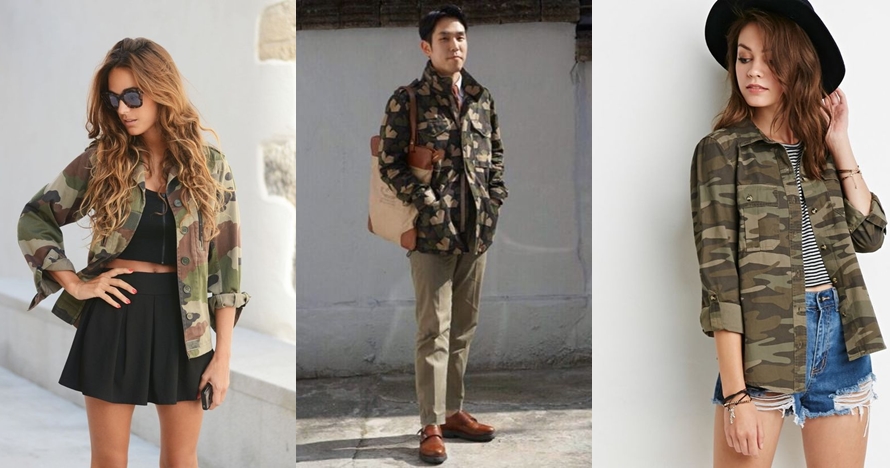 10 Gaya Camo Jacket ini bikin OOTD-mu makin hits dan kece, coba deh!