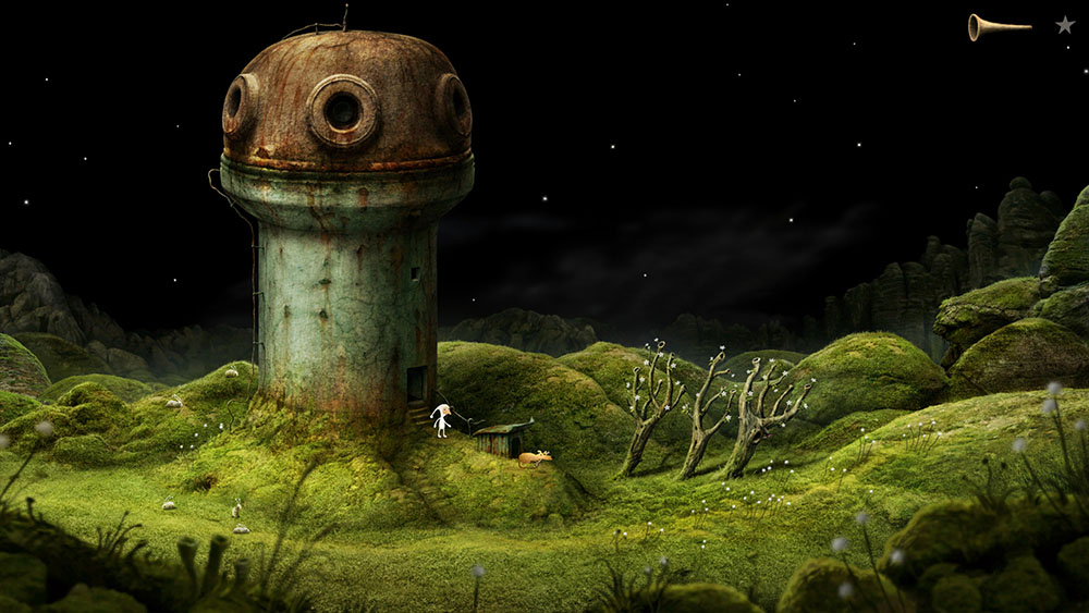10 Ilustrasi kehidupan di 9 planet asing dalam game Samorost 3, keren