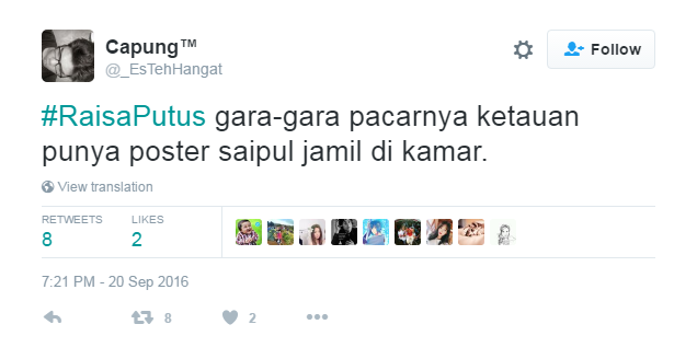 Tweet Raisa Putus 1-17 © 2016 brilio.net