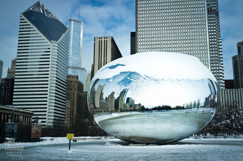 11 Foto kota Chicago saat beku karena salju, antara artistik & bencana