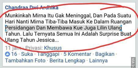 Komentar sidang Jessica © 2016 brilio.net / 1cak.com/1849742