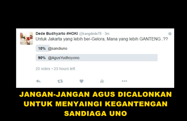 8 Meme sindir Agus Yudhoyono nyalon Cagub DKI Jakarta, mak jleb!