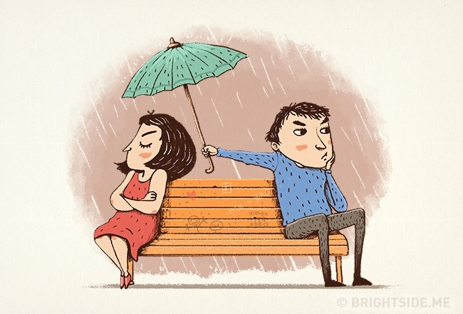 9 Ilustrasi ini tunjukkan bagaimana pasangan bahagia, kamu termasuk?