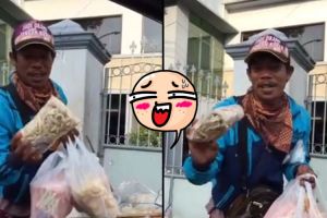 Penjual ini pakai nama artis untuk merek kerupuk, ada Luna Maya juga