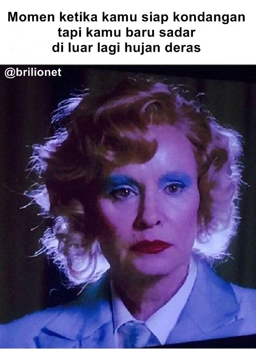 Meme momen dan reaksi ketika © 2016 brilio.net