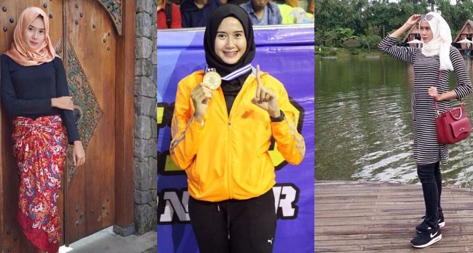 Intip gaya fashion Lia Karina Mansur, hijaber & atlet taekwondo