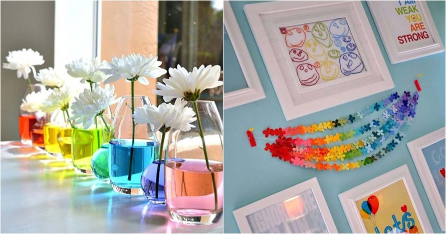 20 Dekorasi rumah dengan warna pelangi ini bikin cerah harimu
