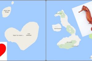  8 Pulau ini jika diperhatikan seksama bentuknya unik, nggak sangka ya