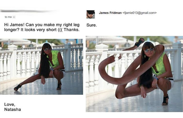 Foto kocak editan master Photoshop © 2016 brilio.net / James Fridman