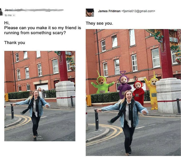 Foto kocak editan master Photoshop © 2016 brilio.net / James Fridman