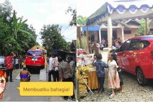 Pria ini nikahi kekasihnya dengan mahar mobil seharga Rp 150 jutaan