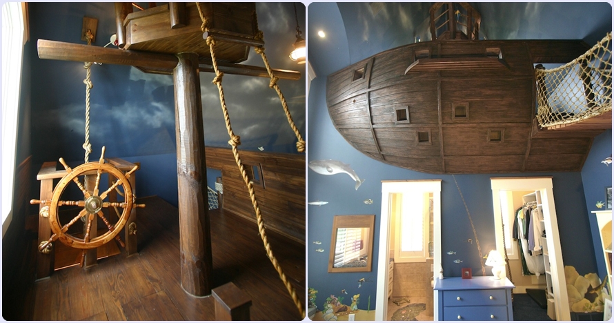 12 Foto kamar bertema bajak laut ini bikin serasa di tengah samudera