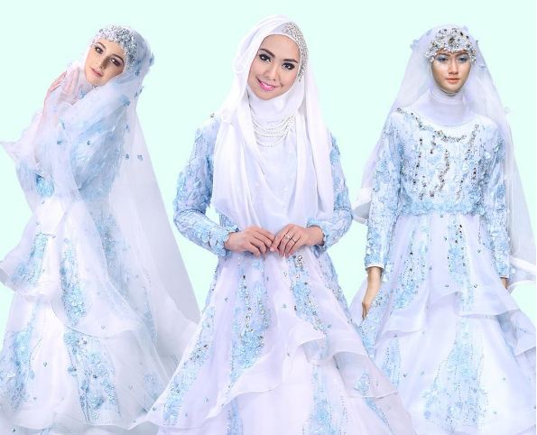 10 Gaun pengantin karya Oki Setiana Dewi, cantik menawan dengan hijab