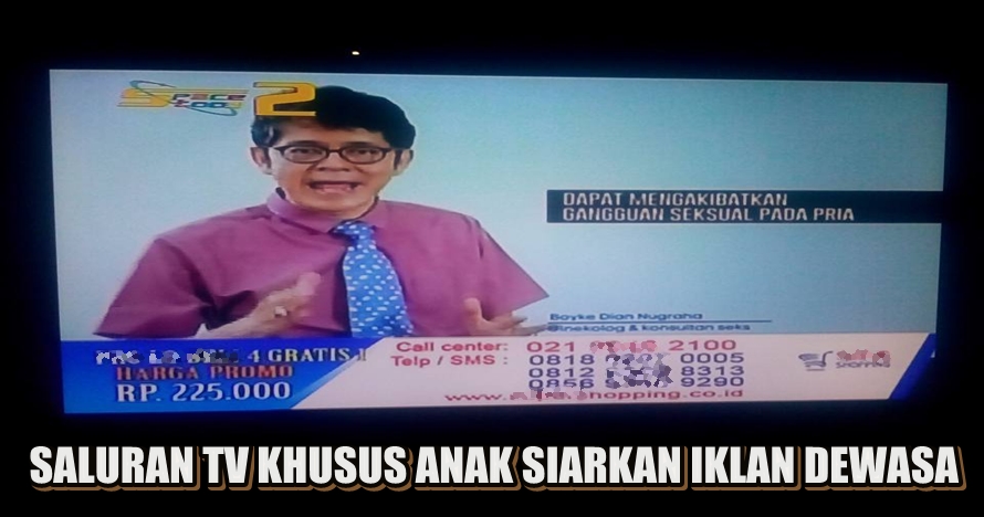 Spacetoon tayangkan iklan pria dewasa, tuai protes netizen