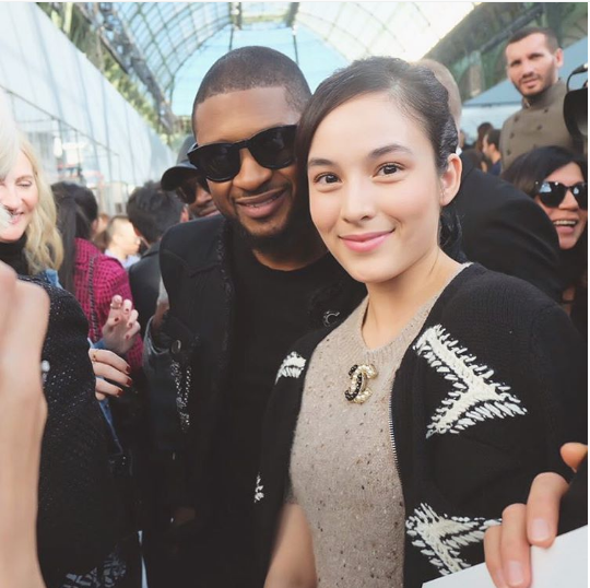 Gara-gara selfie bareng Usher, Chelsea Islan bikin netizen iri