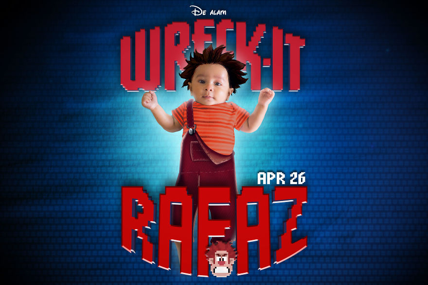 10 Foto editan Baby Rafaz jadi poster film ini bikin gemes