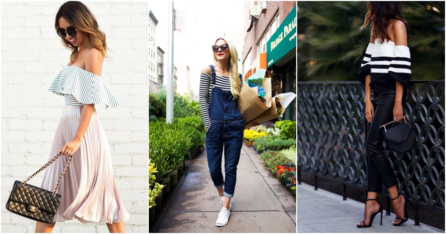 12 Mix and match baju off shoulder ini bikin kamu tampak lebih anggun