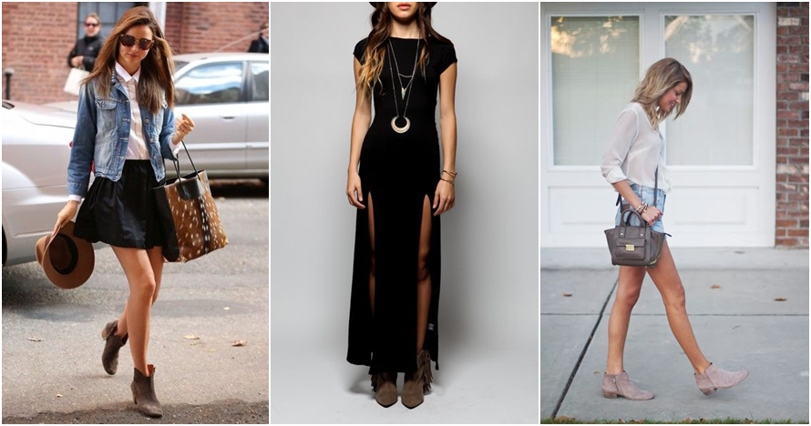 10 Style keren dengan ankle boots ini bikin penampilanmu makin stylish