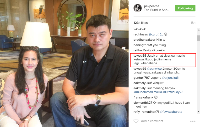 Komentar kocak Yao Ming dan Pevita 1-10 © 2016 brilio.net