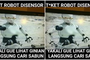 Heboh foto tunjukkan dada robot disensor, bikin netizen geram 