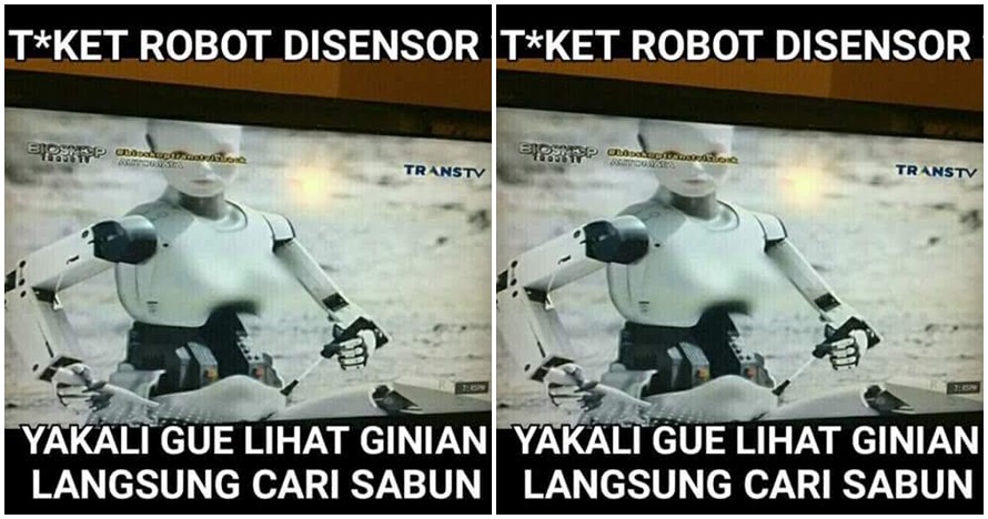 Heboh foto tunjukkan dada robot disensor, bikin netizen geram 