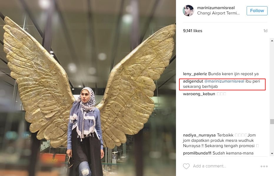 Postingan pesan Marini Zumarnis © 2016 brilio.net