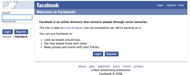 Begini tampilan Facebook saat pertama kali dibuat, kamu masih ingat?