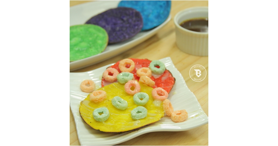 Yuk buat camilan Rainbow Surabi Saus Kinca, biar kekinian & makin hits