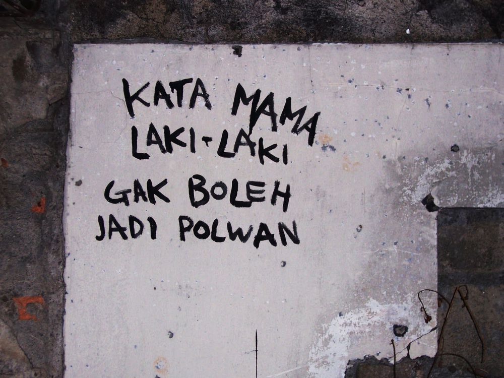 Coretan vandal kocak © 2016 Visual Jalanan