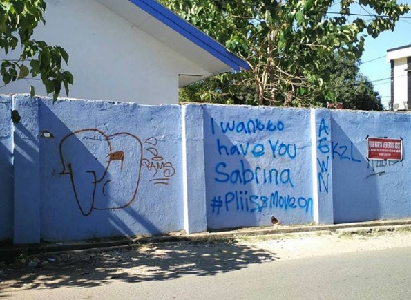 Coretan vandal kocak © 2016 Visual Jalanan