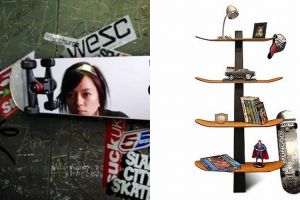 Tak cuma asyik buat main, papan skate bisa jadi 15 furnitur ciamik ini