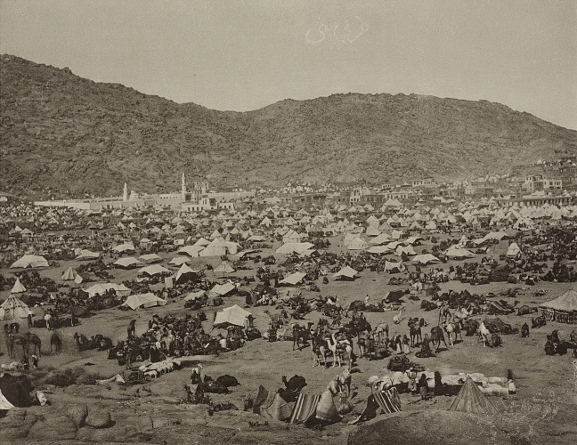 foto ini tunjukkan suasana ibadah haji ratusan tahun yang lalu © 2016 ilmfeed