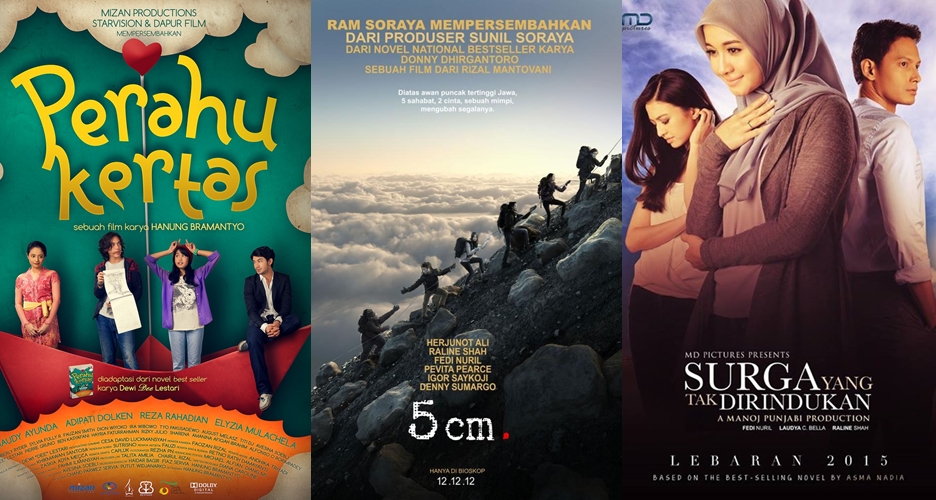 10 Film Indonesia yang sukses diangkat dari novel, sudah nonton? 
