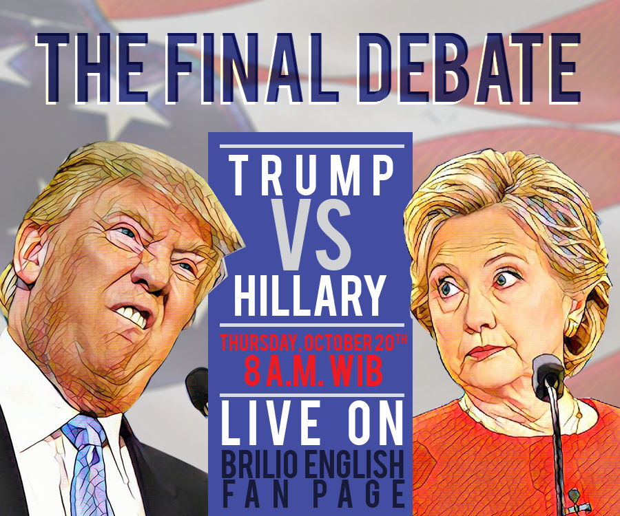 Final Debat Trump vs Hillary, tonton yuk di Brilio English Fan Page