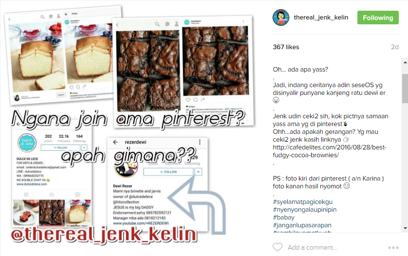 Alasan Dewi Rezer comot foto untuk bisnis kue bikin geleng-geleng