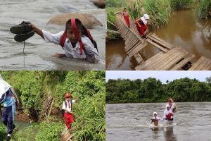 15 Foto perjuangan anak SD bertaruh nyawa demi ke sekolah, bikin miris