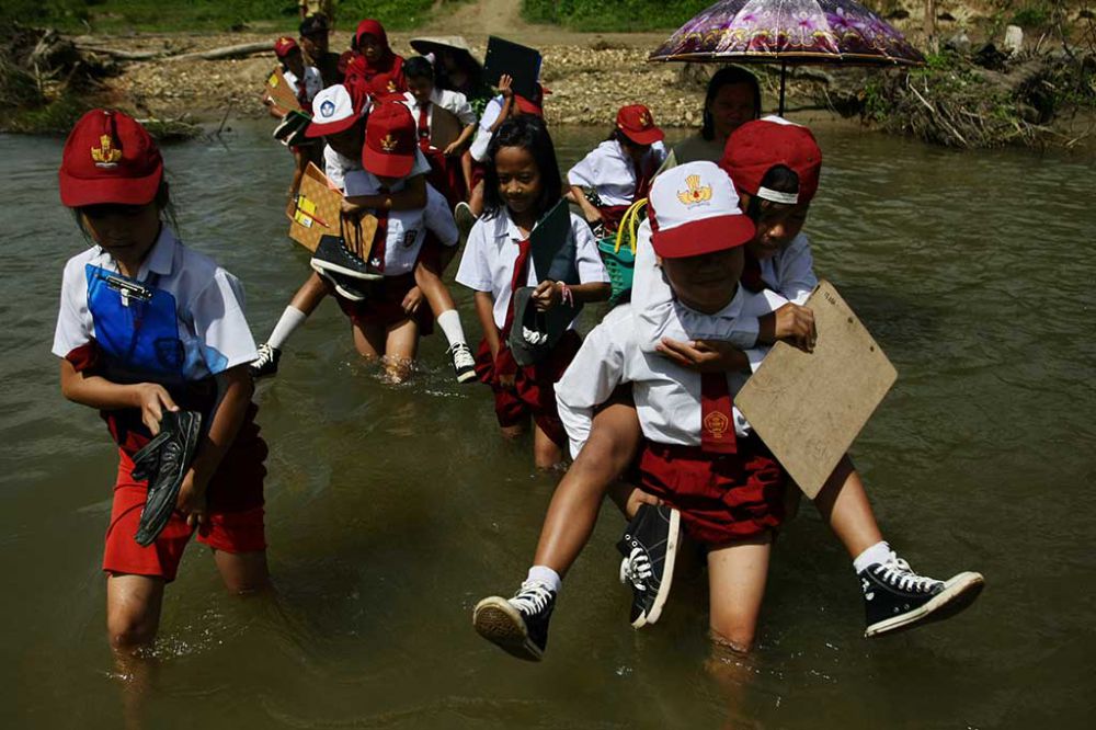 anak sd pelosok © 2016 brilio.net