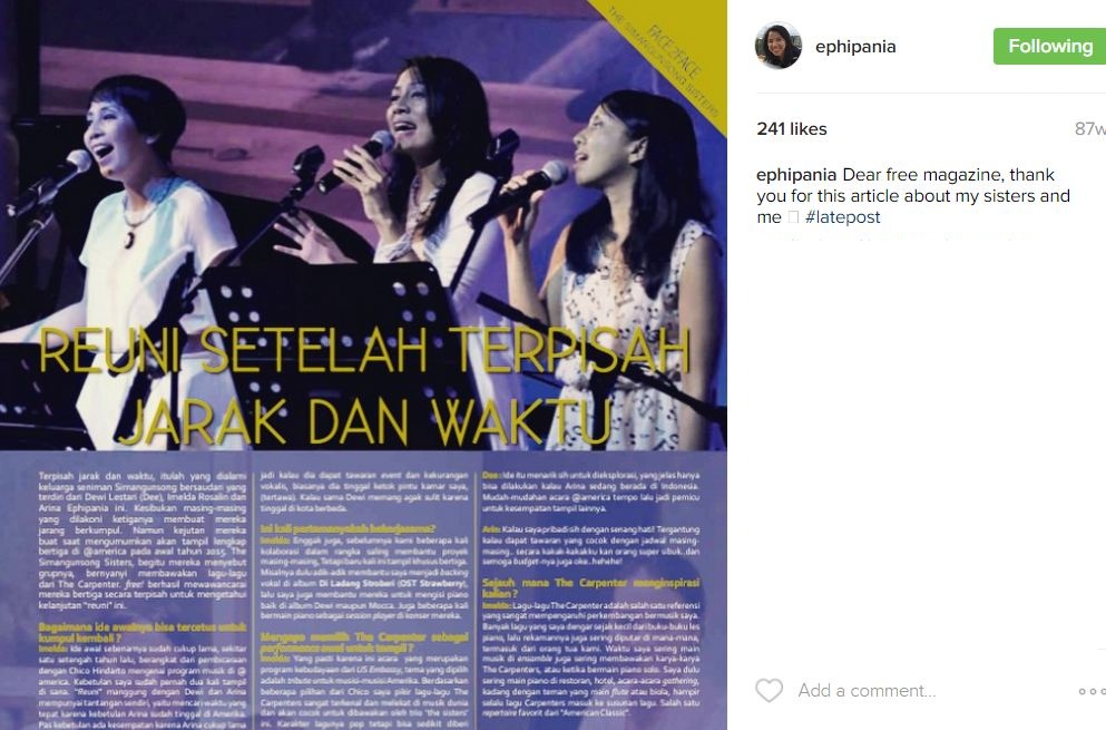 6 Foto kekompakan Arina 'Mocca' & Dewi Lestari, kakak-adik klop abis
