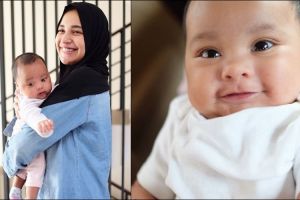 Cut Hawwa, putri Shireen Sungkar yang bermata bulat ini menggemaskan