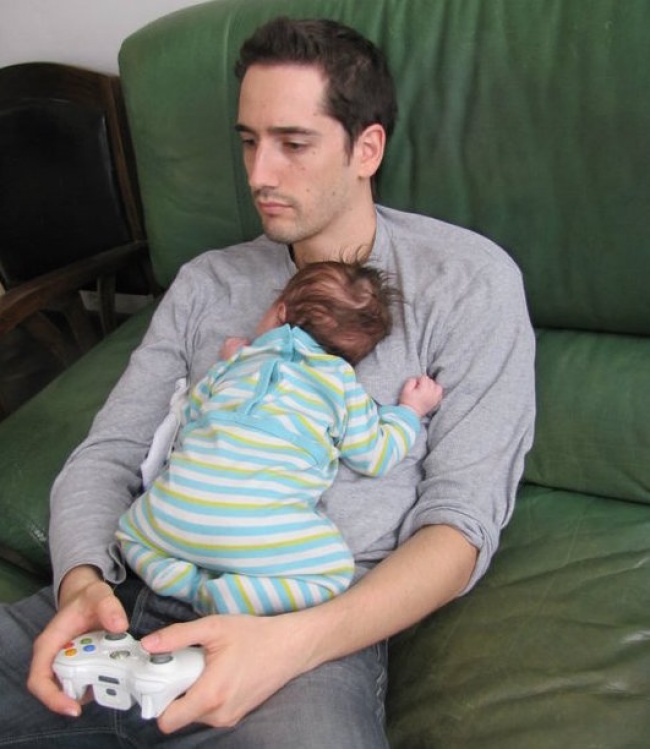 foto ini tunjukkan perubahan pria setelah menjadi ayah baru © 2016 berbagai sumber