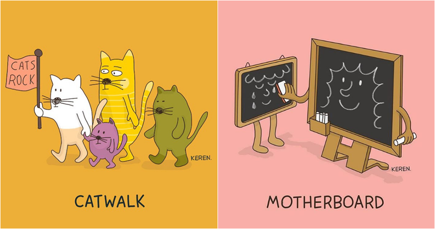 18 Ilustrasi terjemahan istilah Bahasa Inggris ini kocak banget