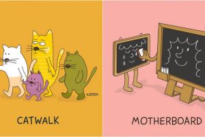 18 Ilustrasi terjemahan istilah Bahasa Inggris ini kocak banget