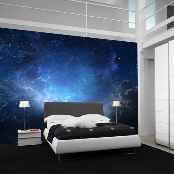 10 Inspirasi kamar bernuansa luar angkasa ini bikin tidurmu nyenyak